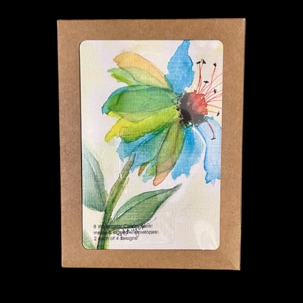 Artisan Designed Watercolor Floral Card Set